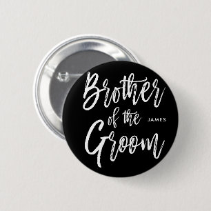 Bruder der Skript-Art-Hochzeit des Bräutigam- Button
