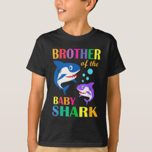 Bruder des Baby Birthday Shark Brother Shark  T-Shirt