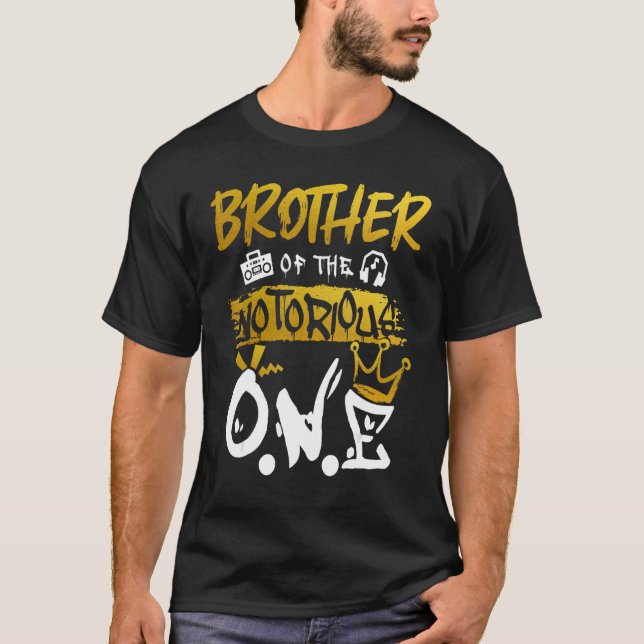 Bruder des berüchtigten Hip Hop 1s T-Shirt (Vorderseite)