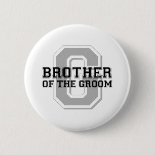 Bruder des Bräutigam-Beifalls Button
