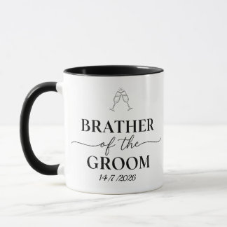Bruder des Bräutigams Minimalistische Hochzeits-Er Tasse
