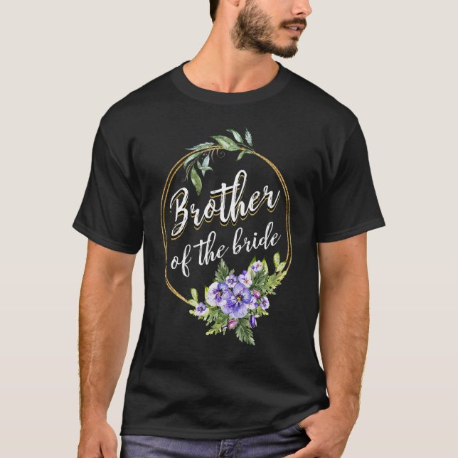 Bruder des Brautvetter-Brautparty T-Shirt (Vorderseite)