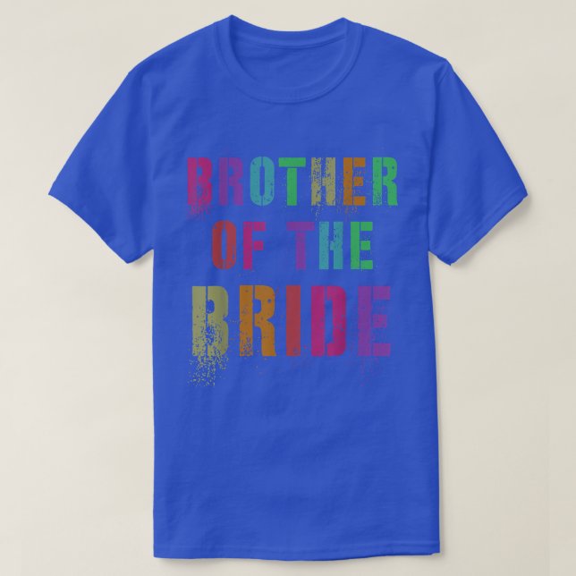 BRUDER DES BRIDE Brautparty Bro Family Frien T-Shirt (Design vorne)