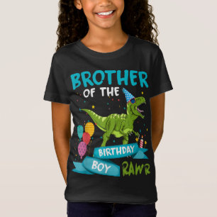 Bruder des Geburtstags Boy T-Rex Dinosaurier Birth T-Shirt