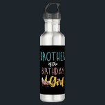 Bruder des Geburtstags Mädchen Bruder Geschenke Un Edelstahlflasche<br><div class="desc">Bruder des Geburtstagsmädchens Brudergeschenke Unicorn Geburtstag T - Shirt_1</div>
