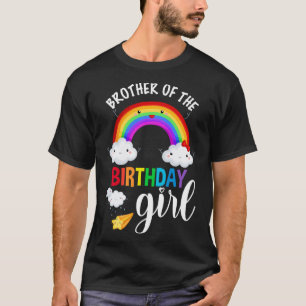 Bruder des Geburtstags Mädchen Regenbogen B Tag Ma T-Shirt