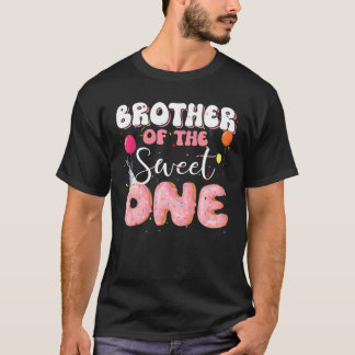 Bruder des Geburtstags One Doughnut 1St Familie B- T-Shirt