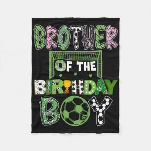 Bruder des Geburtstags-Soccer-Spielers Geburtstag Fleecedecke