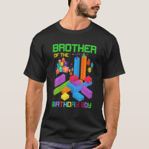 Bruder des Geburtstagsfeierers Farbe Block T-Shirt