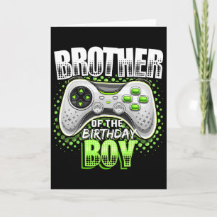 Bruder des Geburtstagsjungen Matching Video Game B Karte