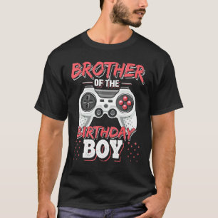 Bruder des Geburtstagsjungen Matching-Videospieler T-Shirt