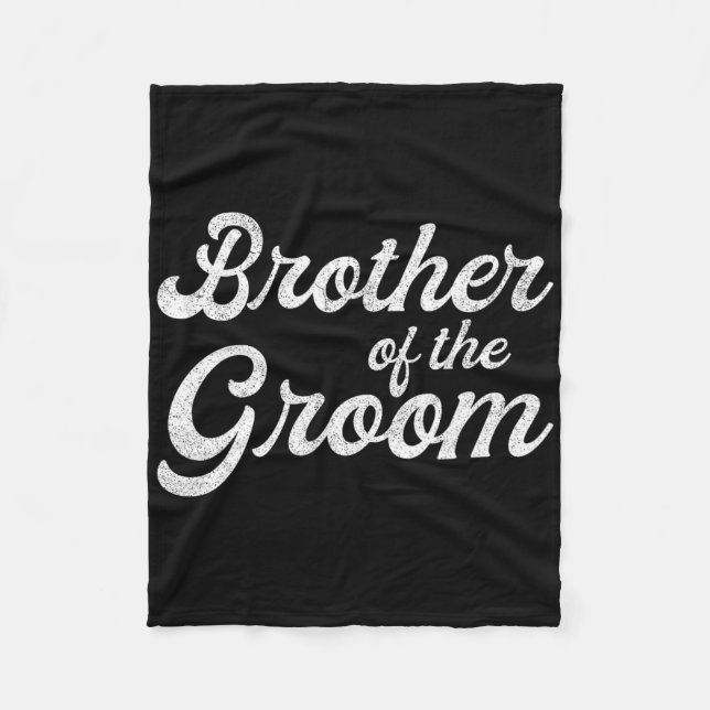Bruder des Groom Shirts für Männer Junge Kind1 Fleecedecke (Vorderseite)
