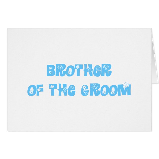 Bruder des Grooms (Vorderseite (Horizontal))