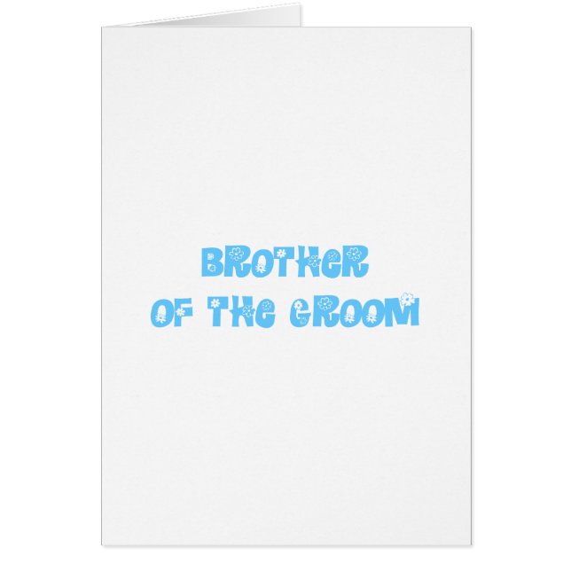 Bruder des Grooms (Vorne)