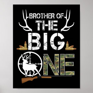 Bruder des großen Geburtstags Jungen Hirschjäger C Poster