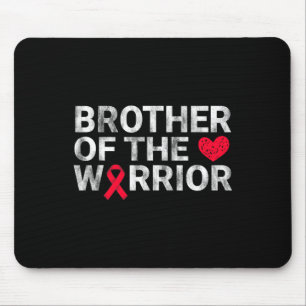 Bruder des Herzens Krieger Herzkrankheit Bewusstse Mousepad