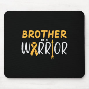 Bruder des Kriegers Kindheitskrebsband-Bewusstsein Mousepad