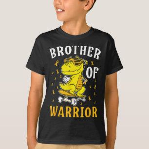 Bruder des Kriegers Kindheitskrebsband-Bewusstsein T-Shirt