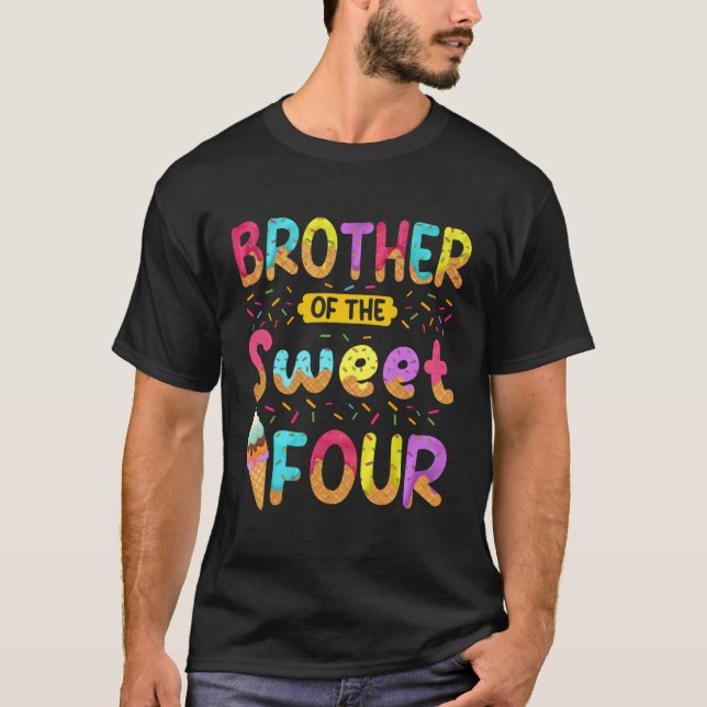 Bruder des süßen 4. Eiscreme Py T-Shirt (Vorderseite)