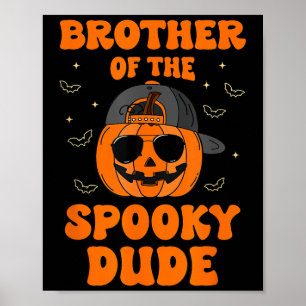 Bruder des unheimlichen Typs Halloween Pumpkin Geb Poster