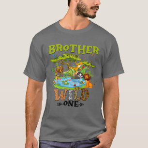 Bruder des wilden Zoo Birthday Woodland Anim T-Shirt