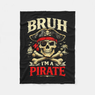 Bruder ein Pirat lustiger Totenkopf Jolly Roger Fleecedecke