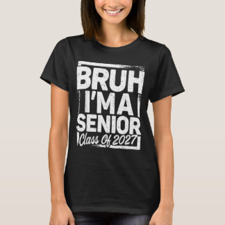 Bruder ein Senior 27 Abschlussjahrgang 2027 Lustig T-Shirt