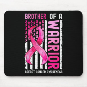 Bruder einer Brustkrebserkrankung USA Flag Awaren Mousepad