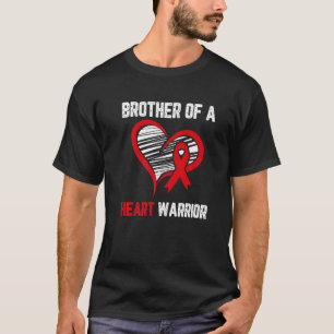 Bruder eines Herzens Kriegers Herzkrankheit-Bewuss T-Shirt