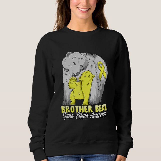 Bruder eines Kindes mit Spina Bifida verwandter Br Sweatshirt (Vorderseite)