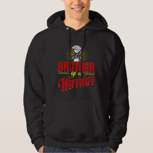 Bruder eines Krieger-Autismus-Bewusstsein für Jung Hoodie