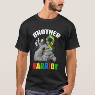 Bruder eines Kriegers Autismus-Bewusstseinstag Puz T-Shirt