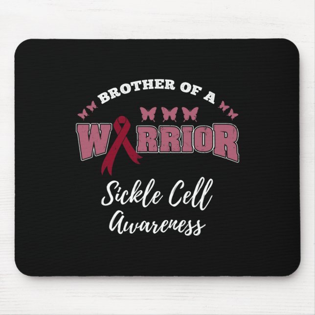 Bruder eines Warrior-Sichelzellenbewusstsein Mousepad (Vorne)