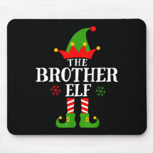 Bruder-Elf Lustige passende Familien-Gruppen-Weihn Mousepad