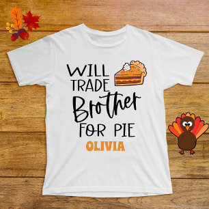 Bruder-Erntedankfest-Pie-Name Lustig Baby T-shirt