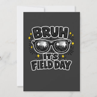 Bruder Es ist Field Day Shirt Lustiges Kinder Schu Dankeskarte
