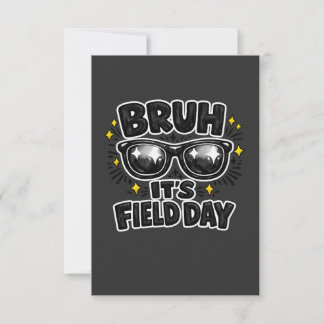 Bruder Es ist Field Day Shirt Lustiges Kinder Schu Dankeskarte
