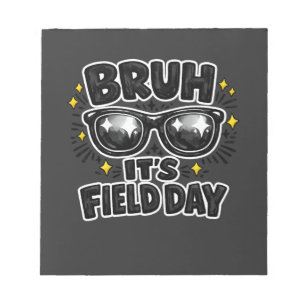Bruder Es ist Field Day Shirt Lustiges Kinder Schu Notizblock