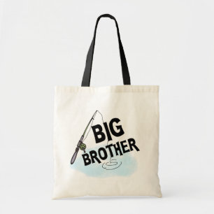 Bruder-Fischen-T-Shirts und Geschenke Tragetasche