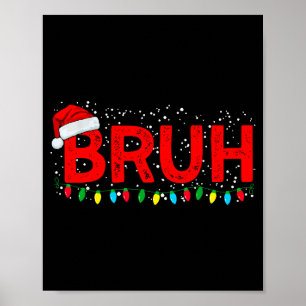Bruder Frohe Weihnachten Lustige Xmas-Familien-Pyj Poster