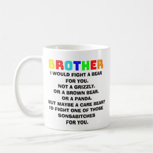 Bruder-Geschenke, Bruder-Tasse, lustiges Bruder-Ge Kaffeetasse