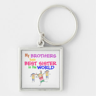 Brüder haben besten Schwester-Schlüsselanhänger Schlüsselanhänger