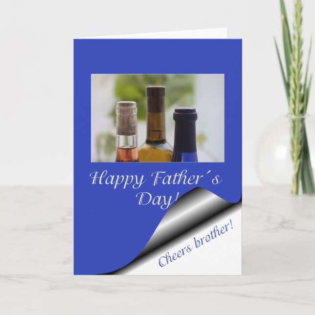 Bruder Happy Vatertag Karte (Vorderseite)