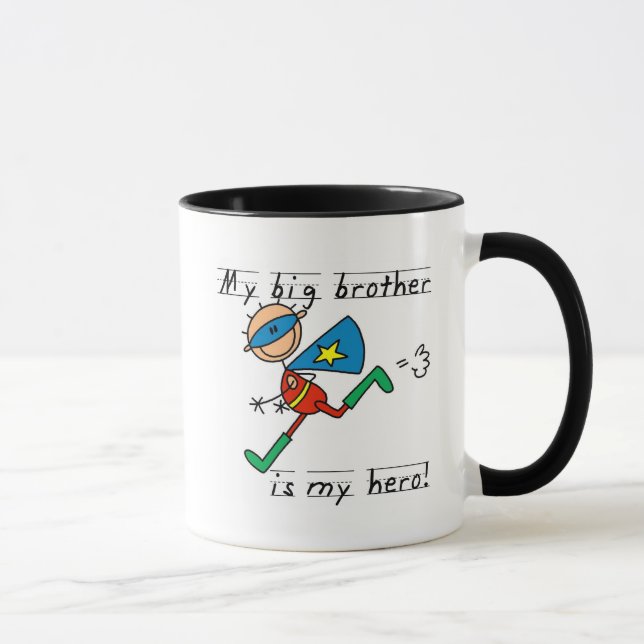 Bruder-Held-T-Shirts und Geschenke Tasse (Rechts)