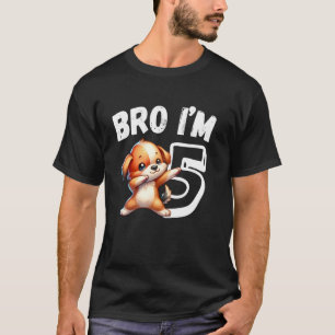 Bruder ich bin 5 Jahre alter Hund 5. Geburtstag Ki T-Shirt
