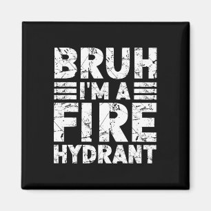 Bruder, ich bin ein Feuerhydrant-Kostüm Halloween Magnet