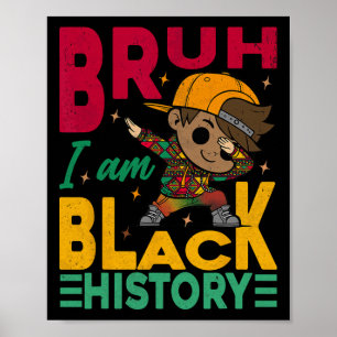 Bruder ich bin Schwarze Geschichte Monat Kinder Ju Poster