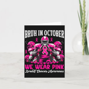 Bruder Im Oktober tragen wir Nk Out Fußballjungen Karte
