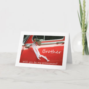 Bruder   ist bitte mein Trauzeuge - Einladung