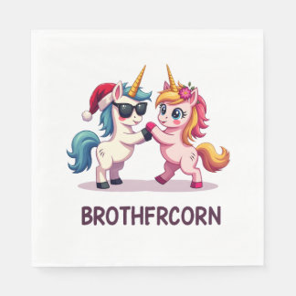 Bruder-Mais Einhorn passende Familien-Pyjama-Chris Serviette